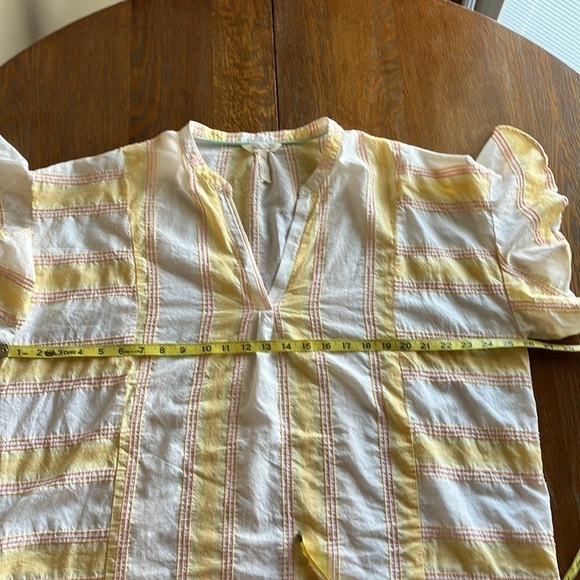 Matilda Jane summer picnic top size XL cotton  flutter sleeves full fit v neck - Picture 8 of 12